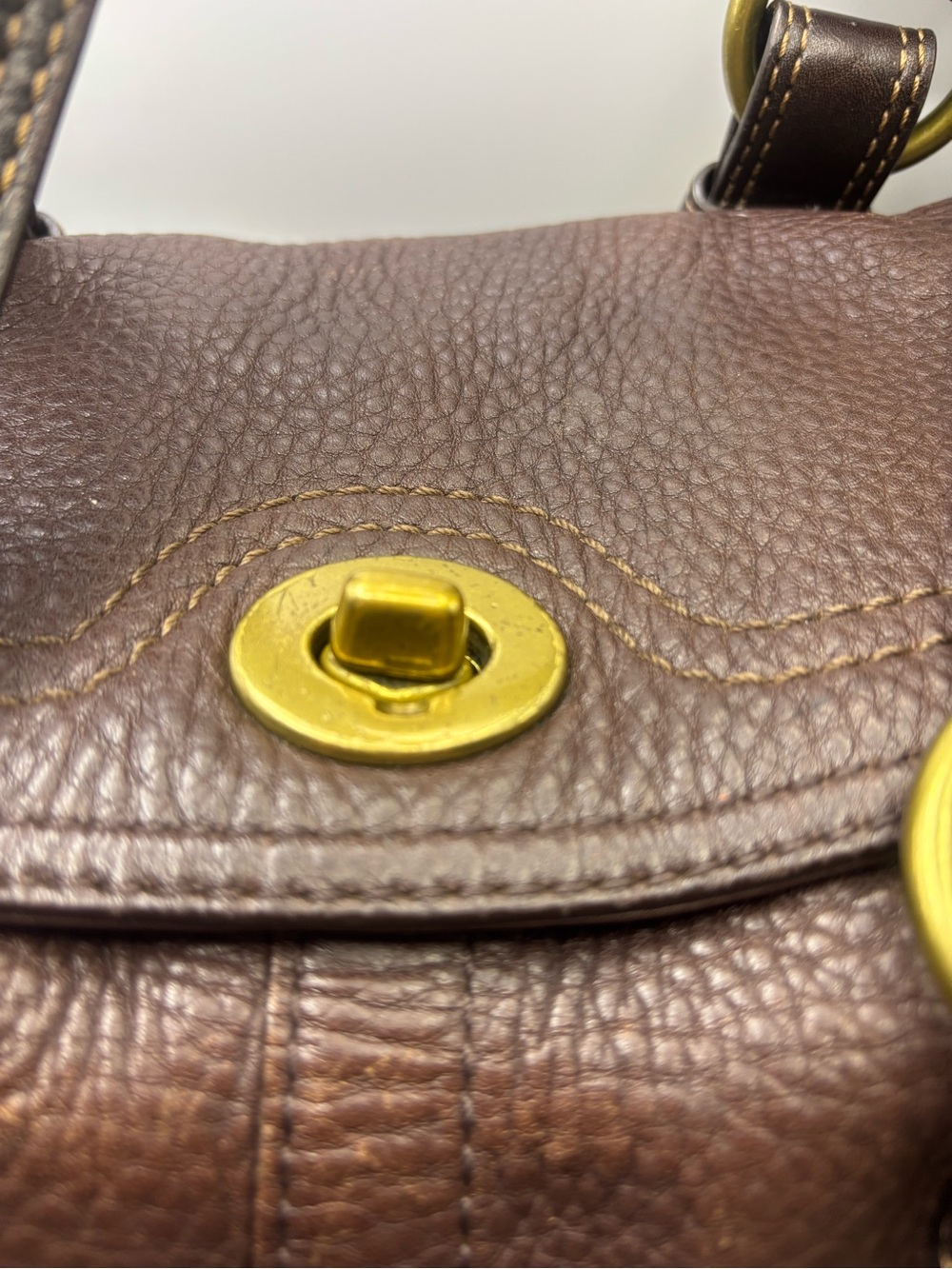 Coach Chelsea Pebbled Brown Leather Shoulder Bag  Y2K 2007 - Picture 12 of 16